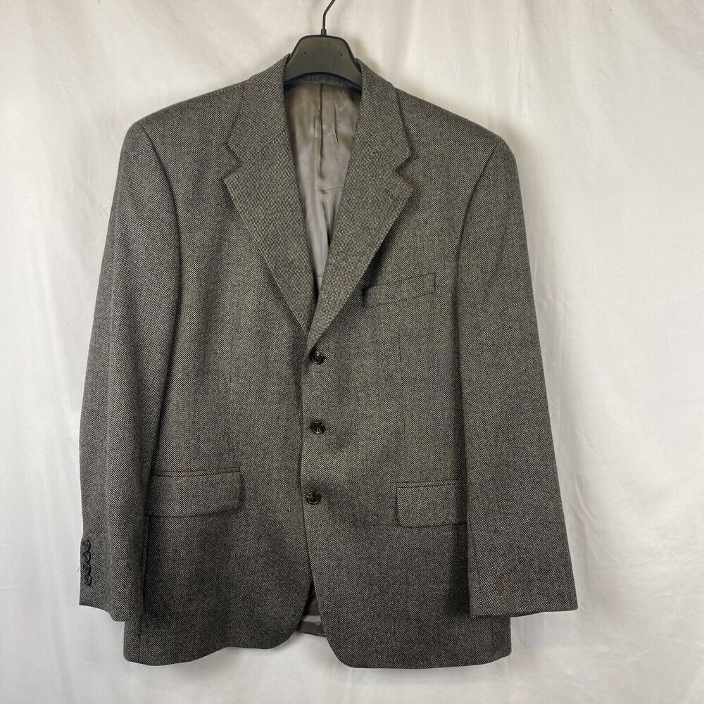 Chaps Ralph Lauren Mens 100% Lambswool Tweed Jacket Blazer 44R
